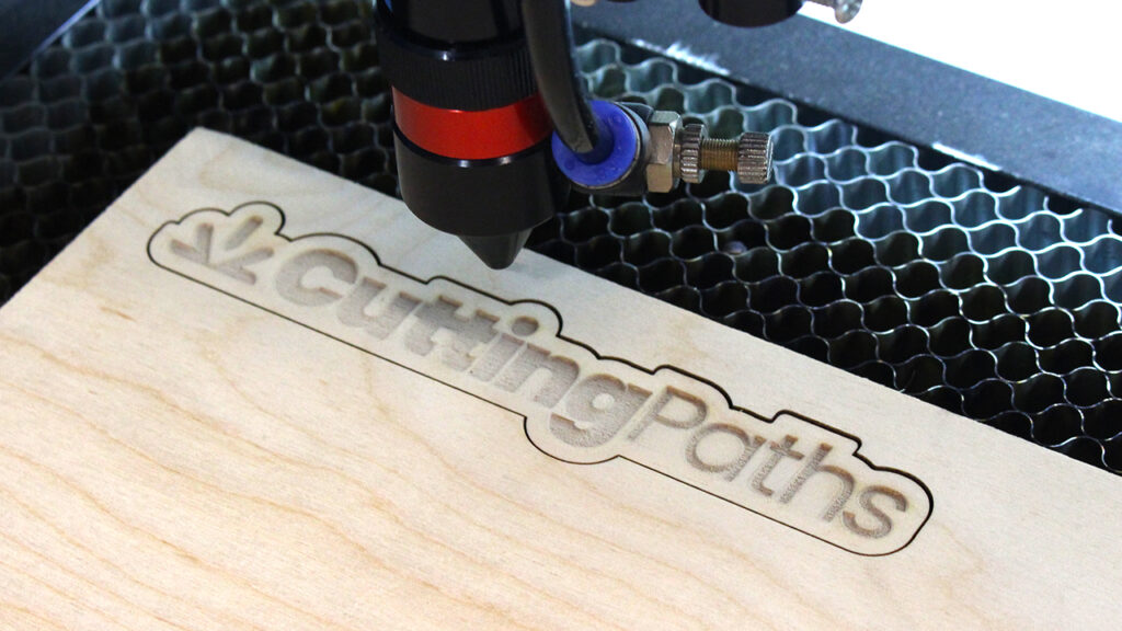 cutting paths laser cut logo