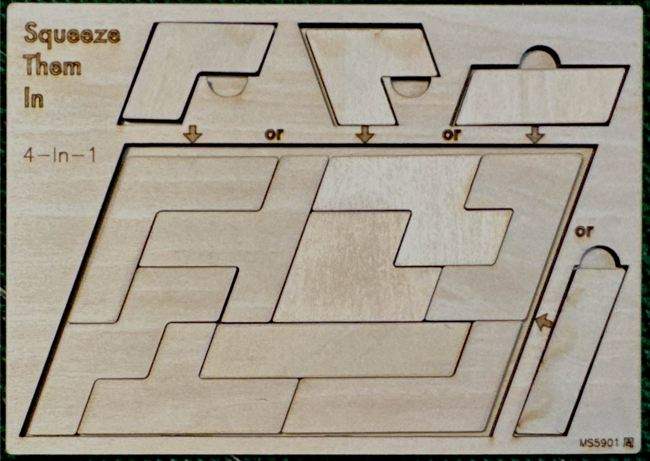 4-In-1 Squeeze-Them-In Puzzle