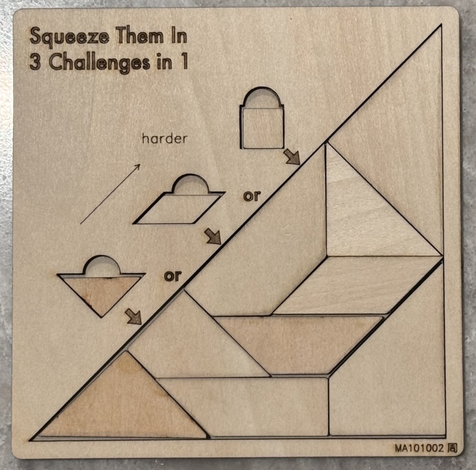 Triangle Squeeze-Them-In Puzzle